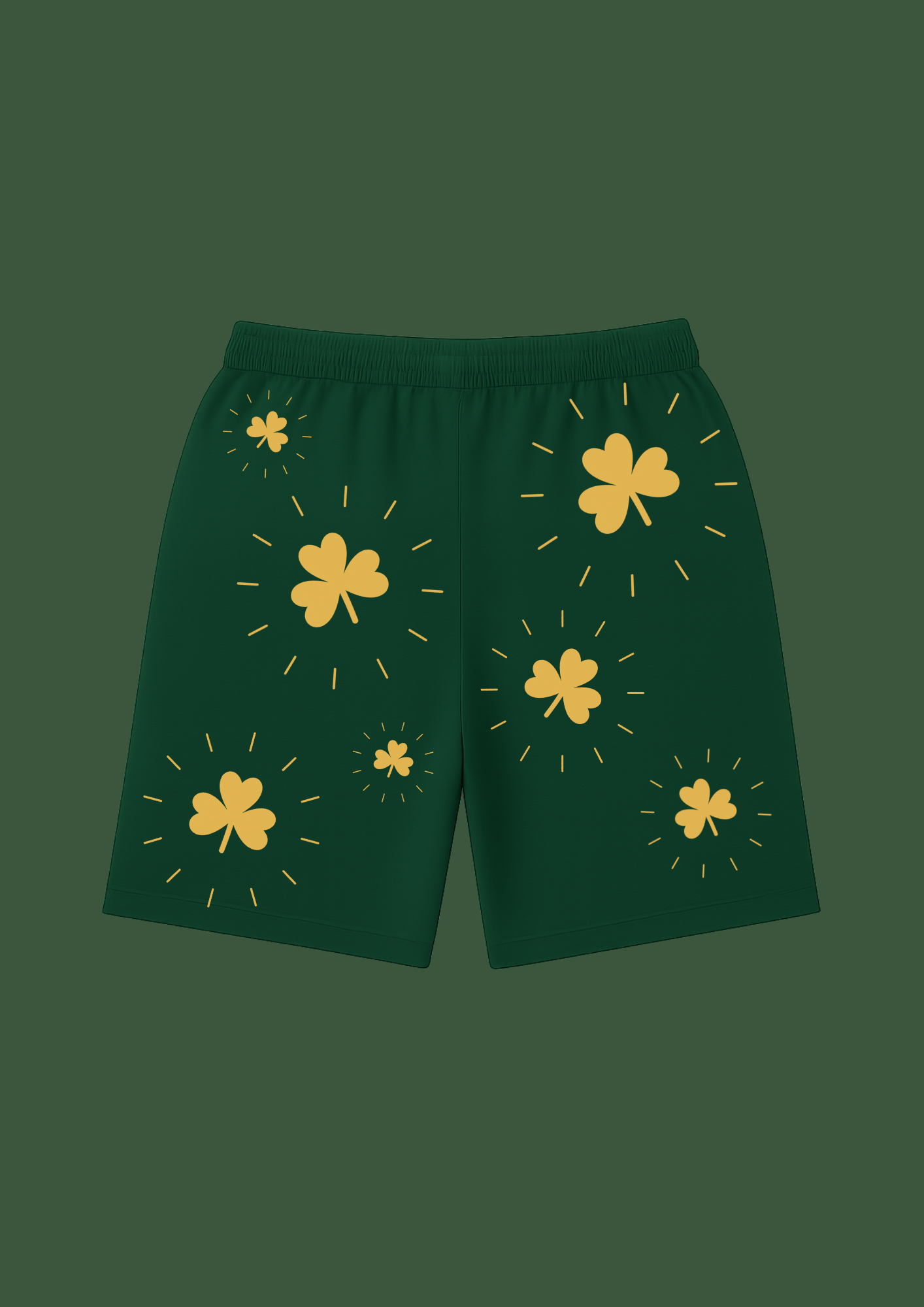 Lucky Path Drop (Grün mit gelben Kleeblättern)