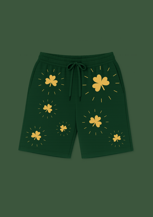 Lucky Path Drop (Grün mit gelben Kleeblättern)